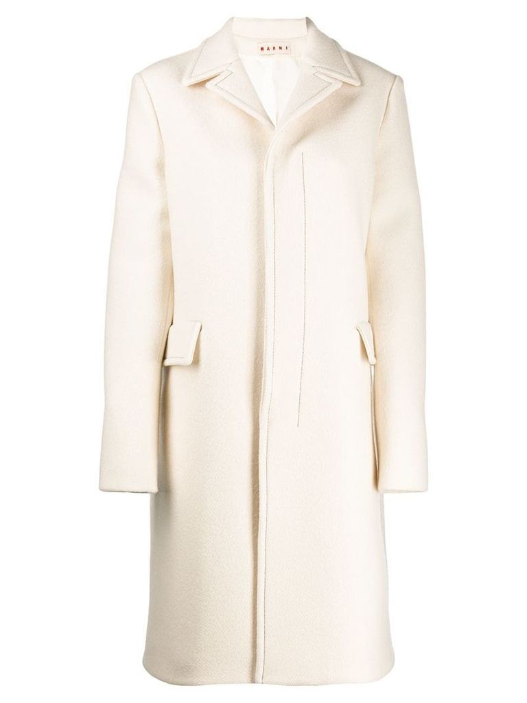 Marni single-breasted coat - White