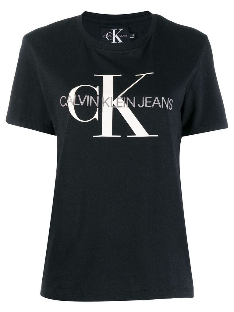 Calvin Klein Jeans logo print T-shirt - Black