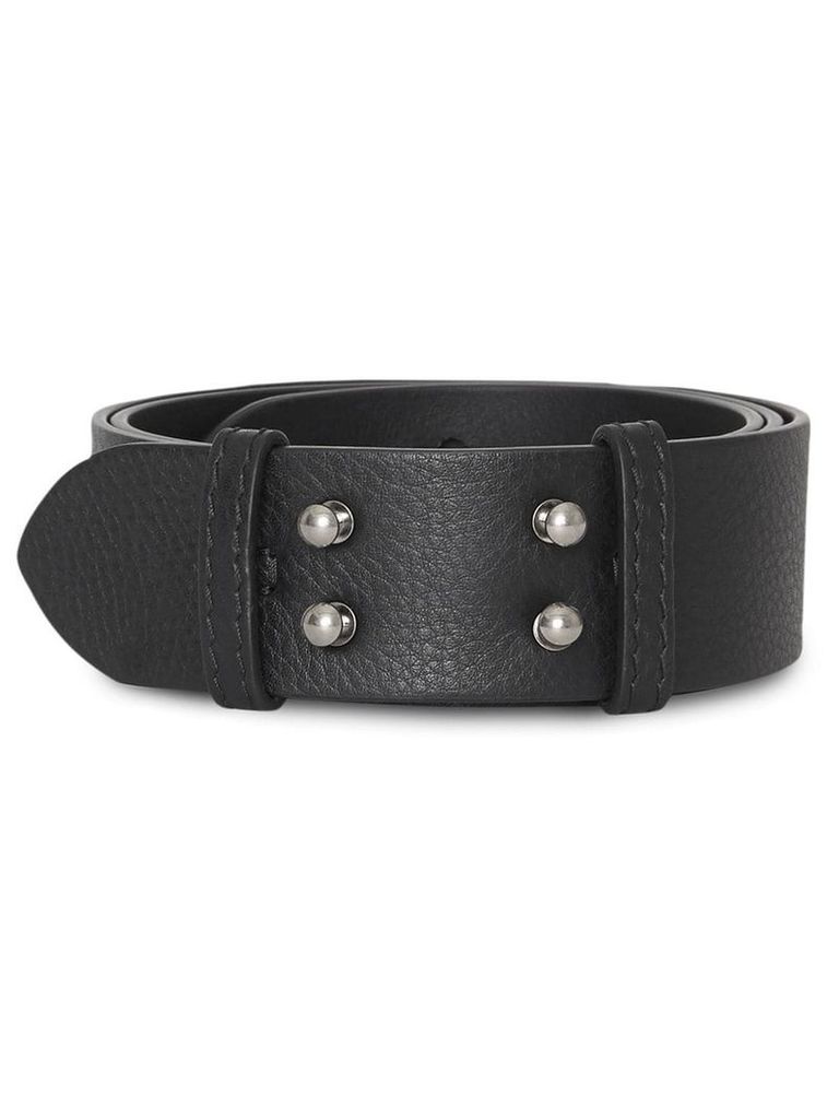 Burberry The Small Belt Bag Grainy Leather Belt - Black