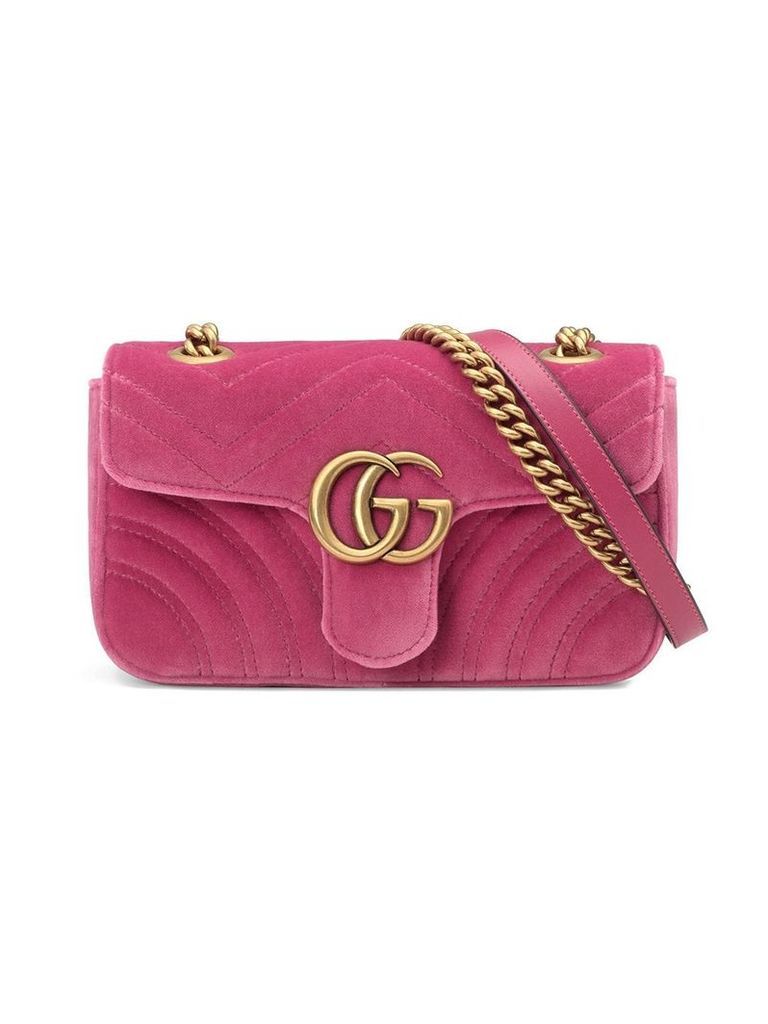 Gucci GG Marmont velvet mini bag - Pink
