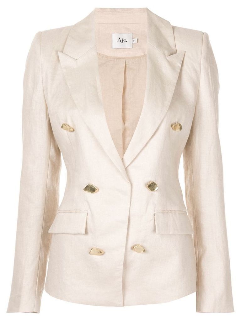 Aje Behati double breasted blazer - Brown