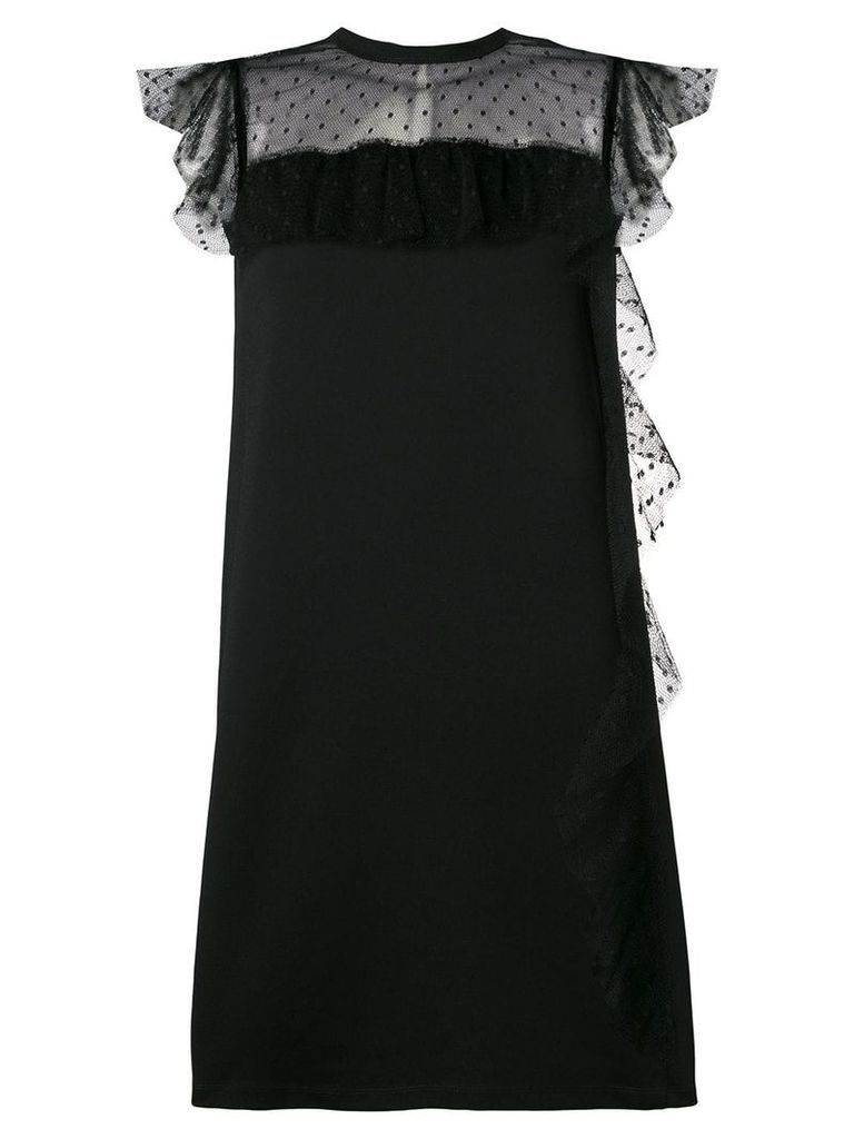 Red Valentino tulle detail dress - Black