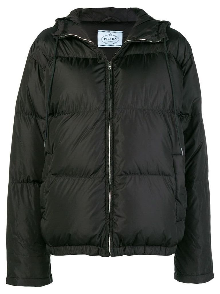 Prada classic puffer jacket - Black