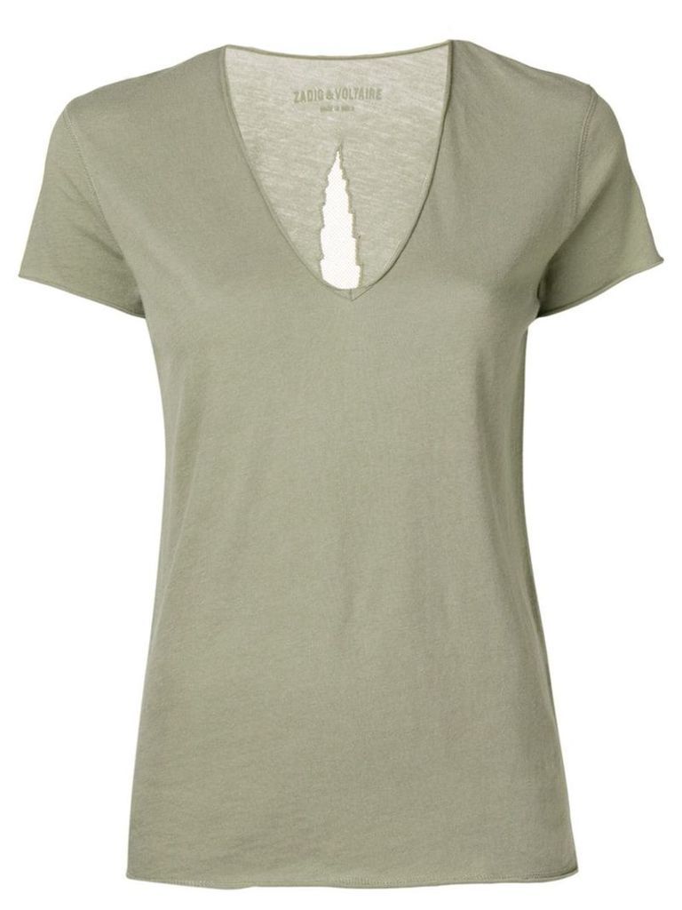 Zadig & Voltaire story fishnet T-shirt - Green