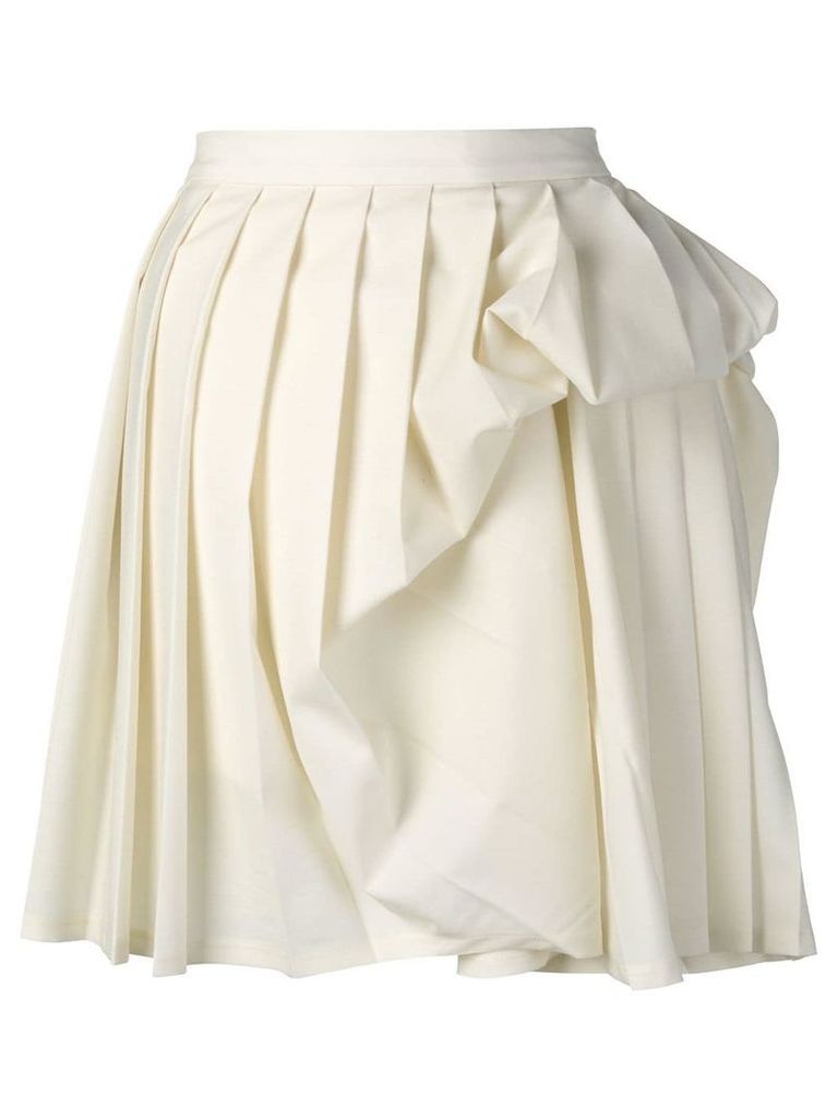Y/Project gathered detail pleated skirt - Neutrals