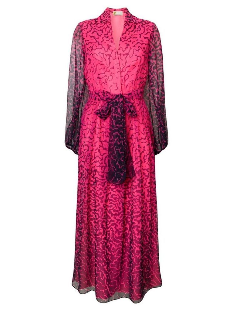 Versace Pre-Owned 1969 printed long dress - Pink/Purple
