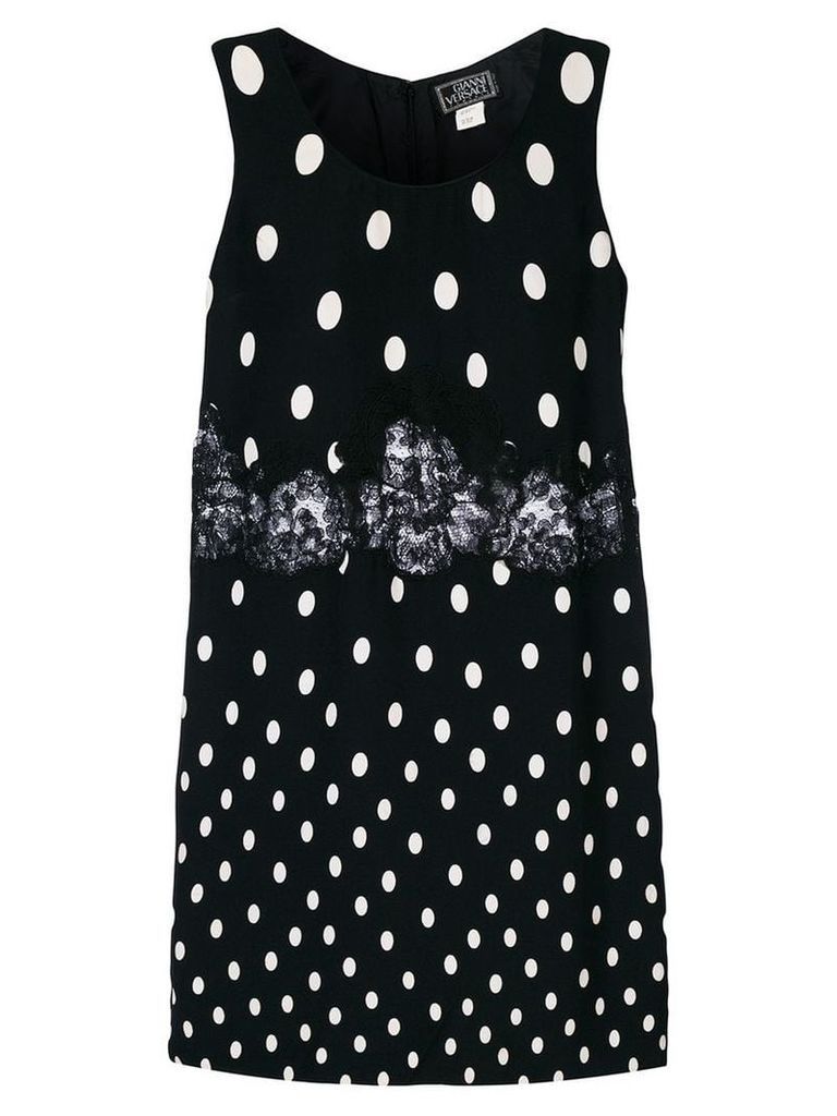 Versace Pre-Owned Gianni Versace polka dot dress - Black