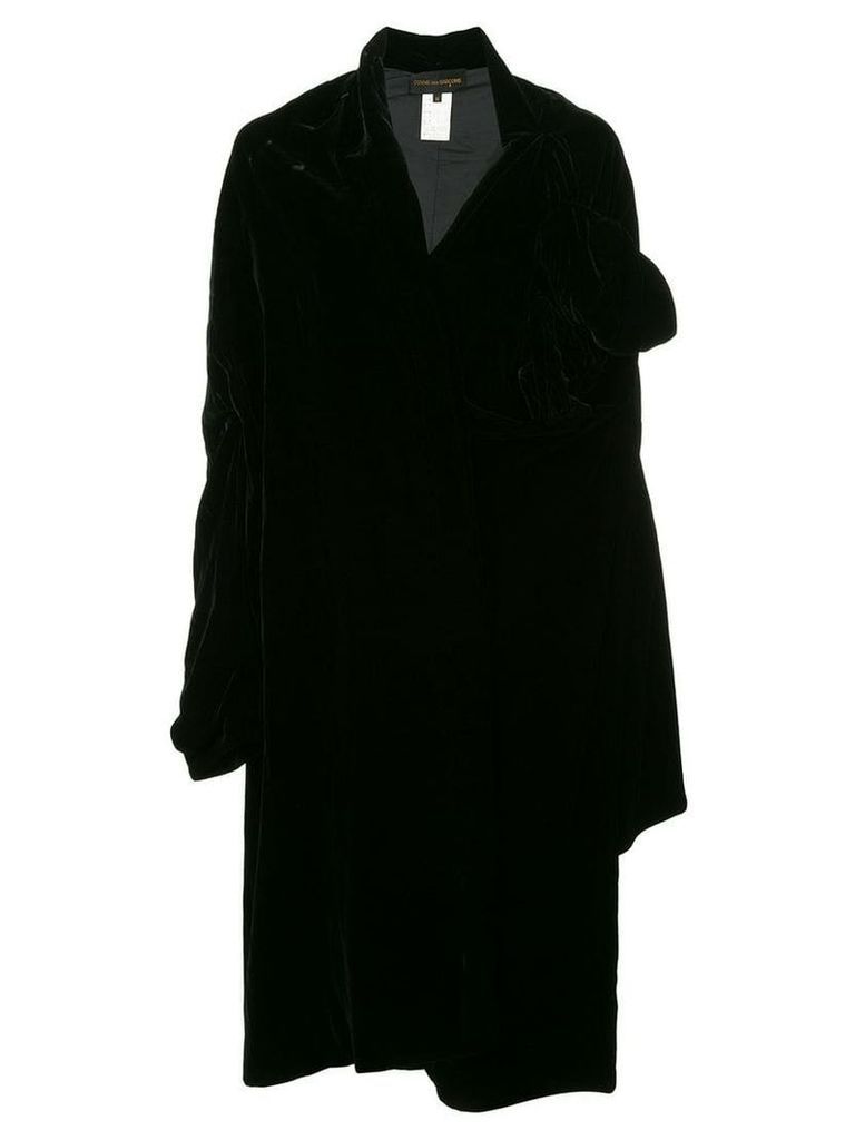 Comme Des Garçons Pre-Owned knot detail drapey coat - Black