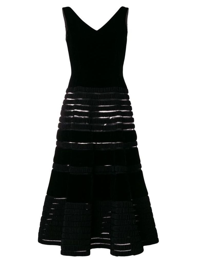 Balmain Pre-Owned 1955 flared midi dress - Black