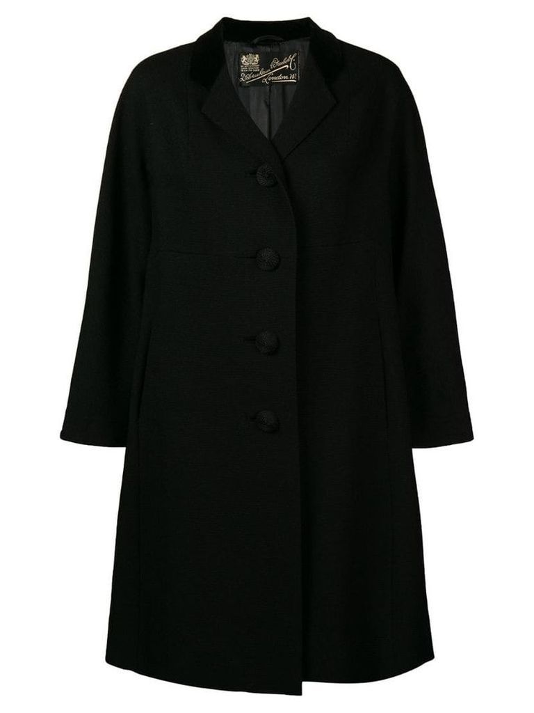 William Vintage 1965 flared midi coat - Black