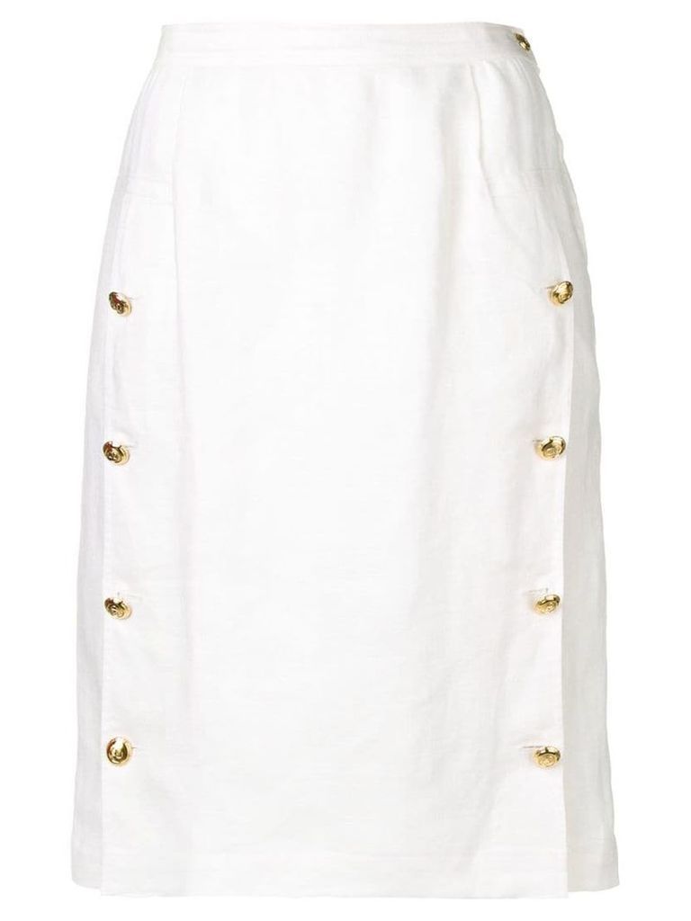 Valentino Pre-Owned 1980's midi skirt - White