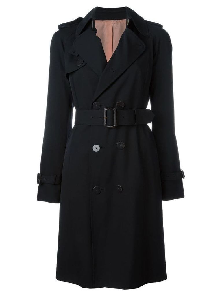 Jean Paul Gaultier Pre-Owned belted trench coat - Black