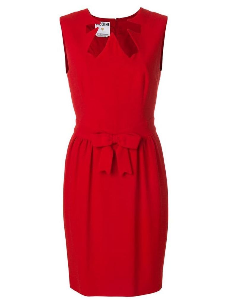Moschino Pre-Owned cutout neck dress - Red