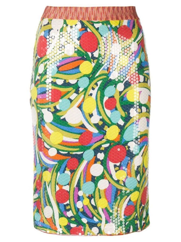 Missoni Pre-Owned sequinned fitted skirt - Multicolour