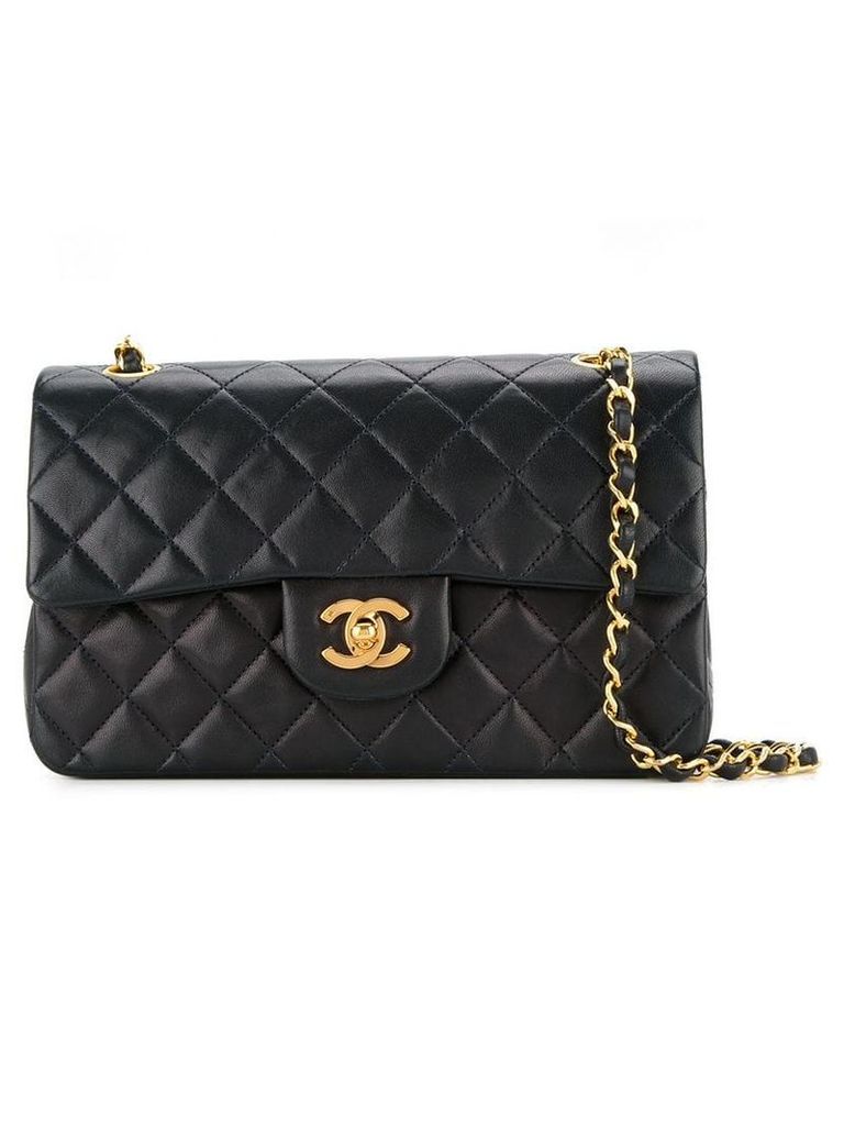 Chanel Pre-Owned double flap shoulder bag - Black