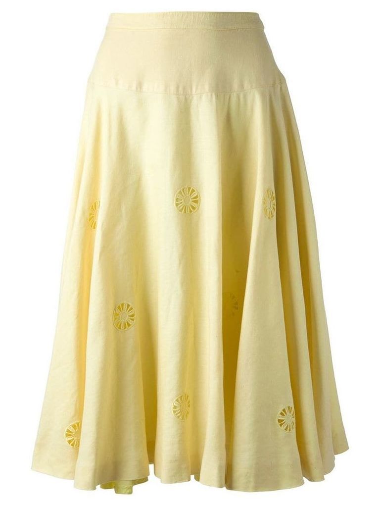 Céline Pre-Owned 80s skirt - Yellow