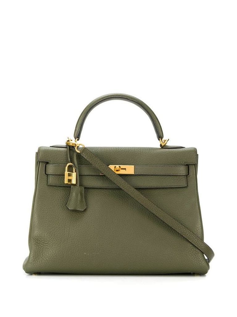 Hermès Pre-Owned 32cm Kelly bag - Green