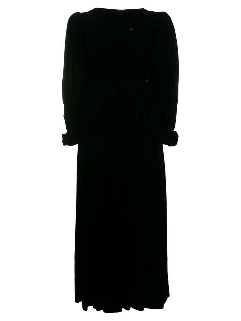 William Vintage 1980's Madame Gres gathered gown - Black