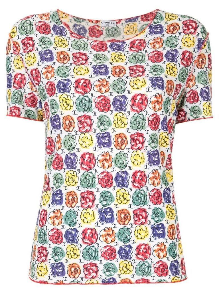 Chanel Pre-Owned floral print T-shirt - Multicolour