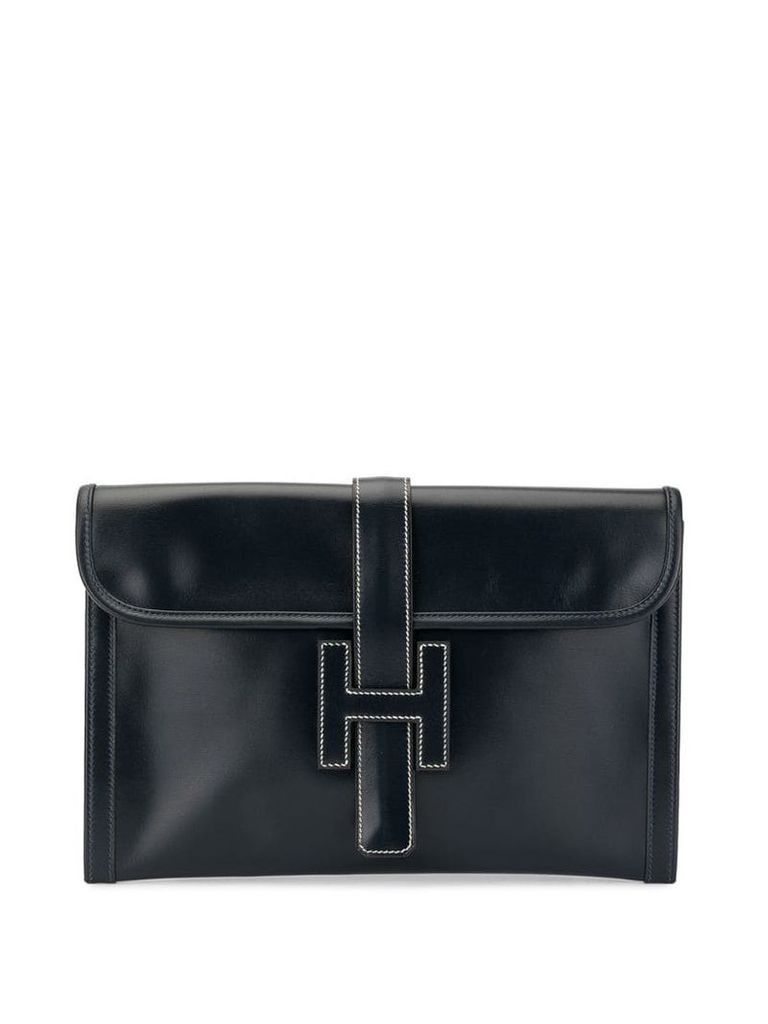 Hermès Pre-Owned Jige PM H logos clutch - Black