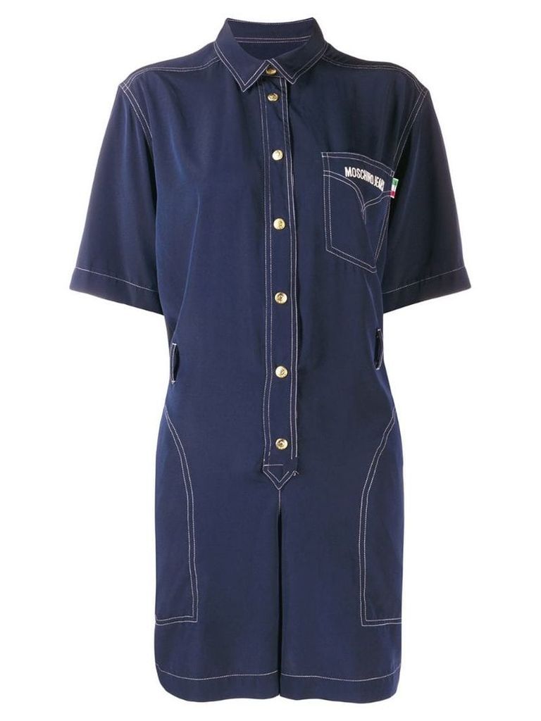 Moschino Pre-Owned Tuta oversized playsuit - Blue