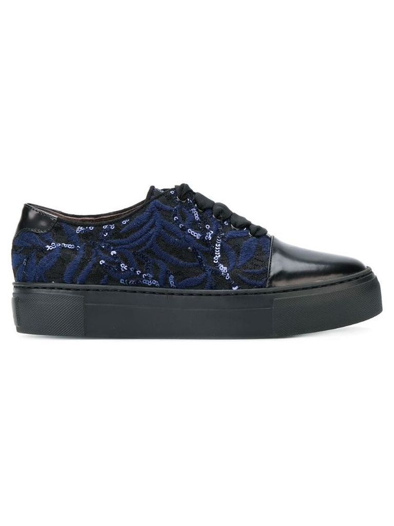 Agl embroidered sequin sneakers - Black