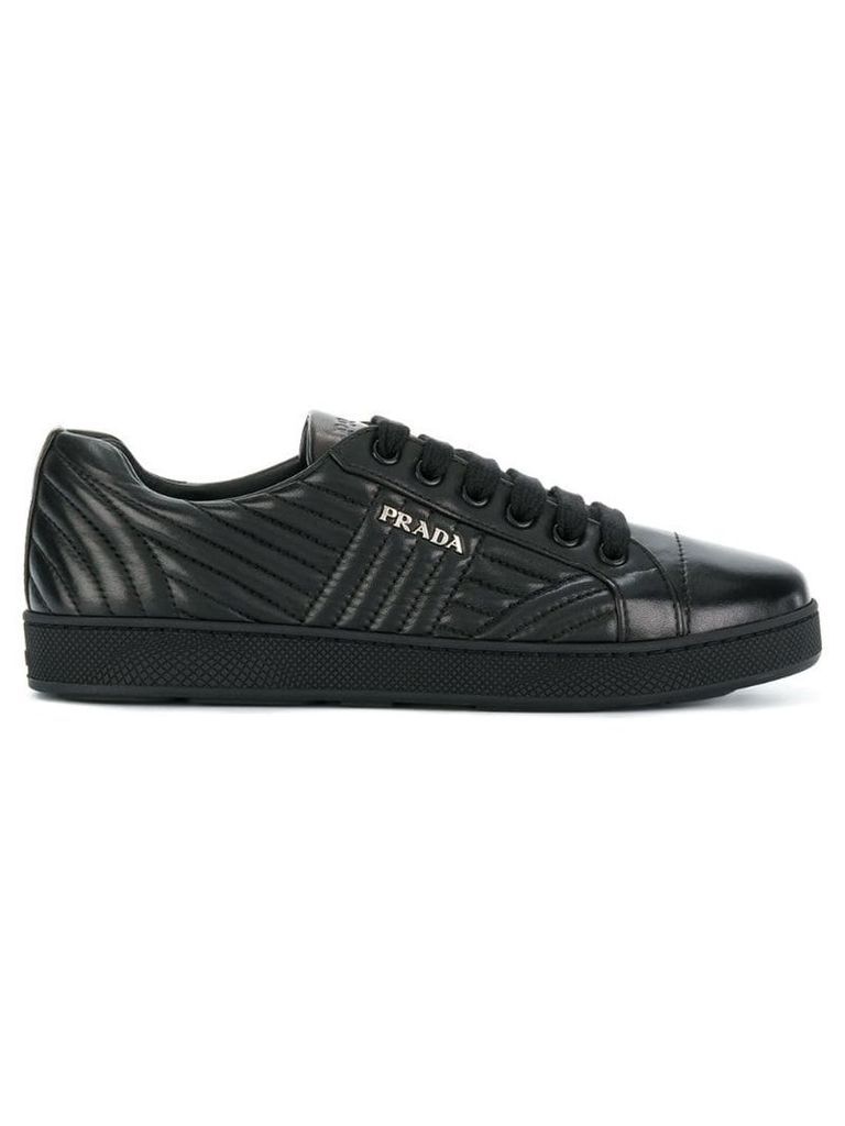 Prada bevelled low-top sneakers - Black