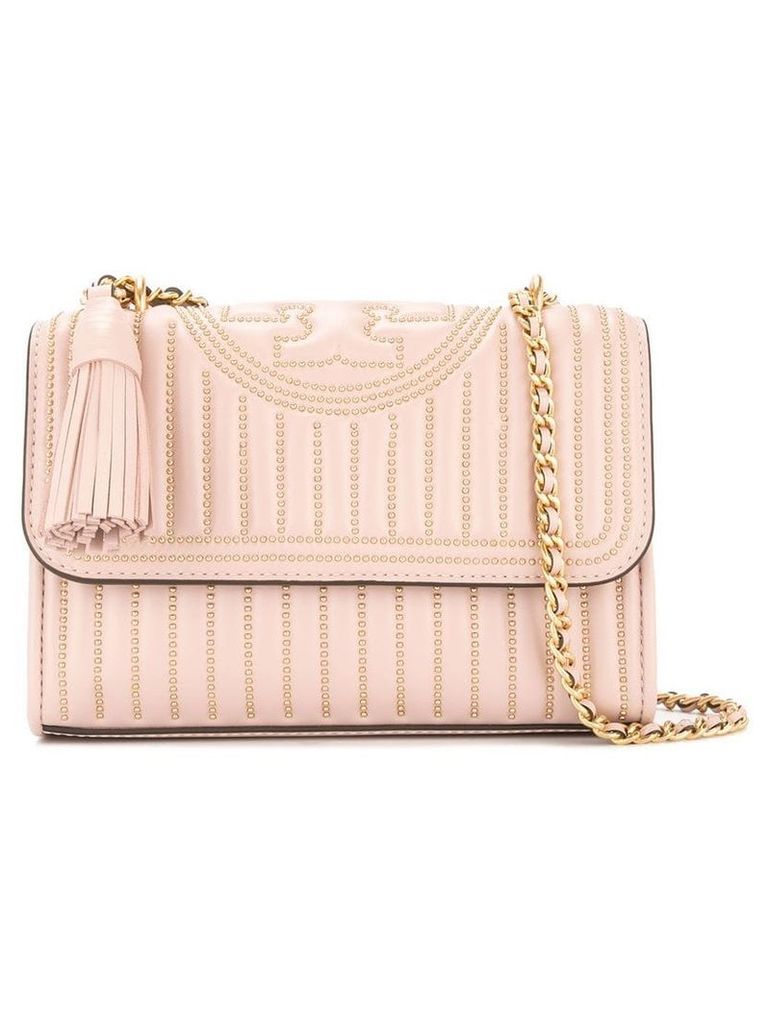 Tory Burch small Fleming studded shoulder bag - Pink