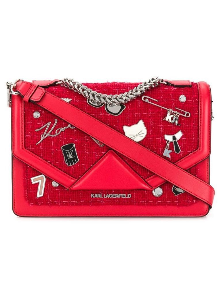 Karl Lagerfeld K/Klassik Pins shoulder bag - Red