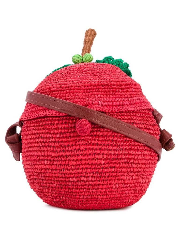 Sensi Studio apple woven bag - Red