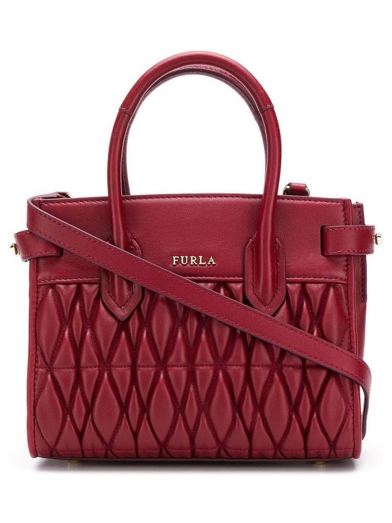 Furla Pin quilted tote - Red