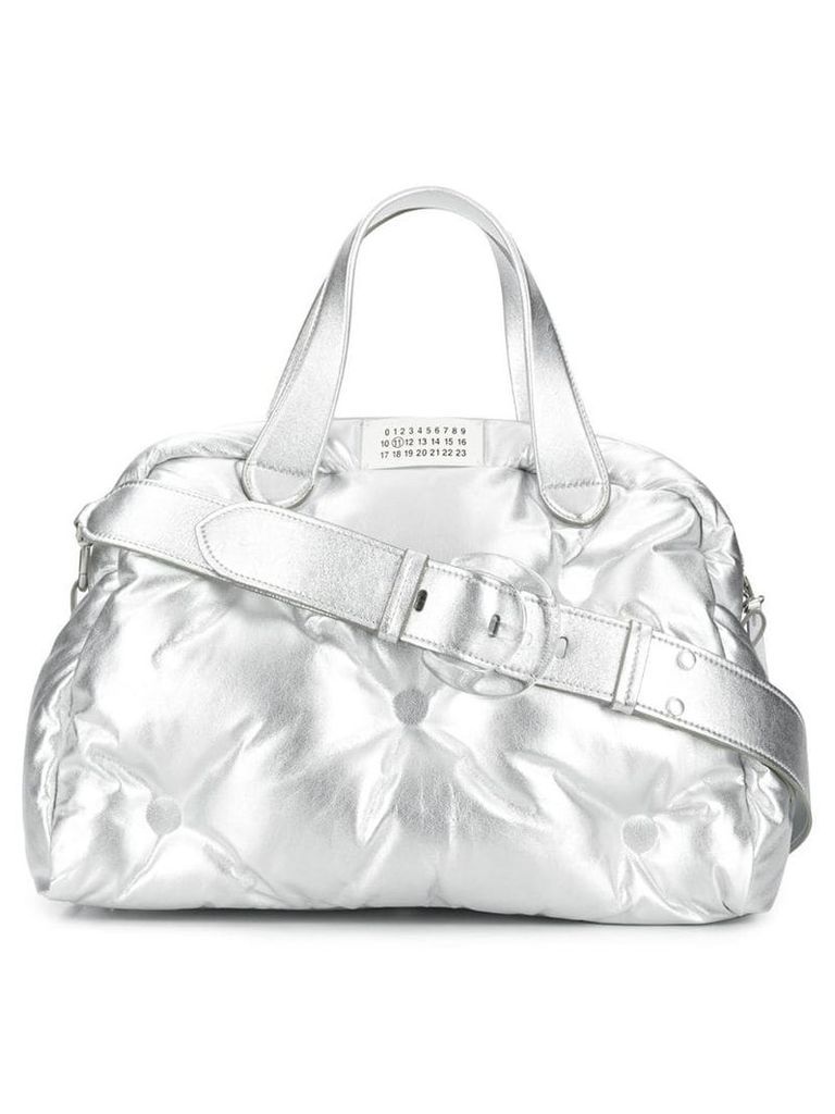 Maison Margiela large quilted tote - Grey