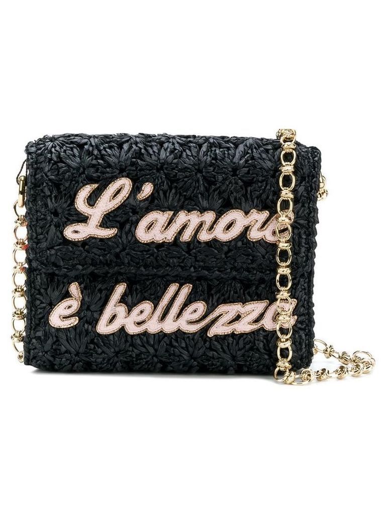 Dolce & Gabbana DG Millennials L'amore è Bellezza shoulder bag - Black