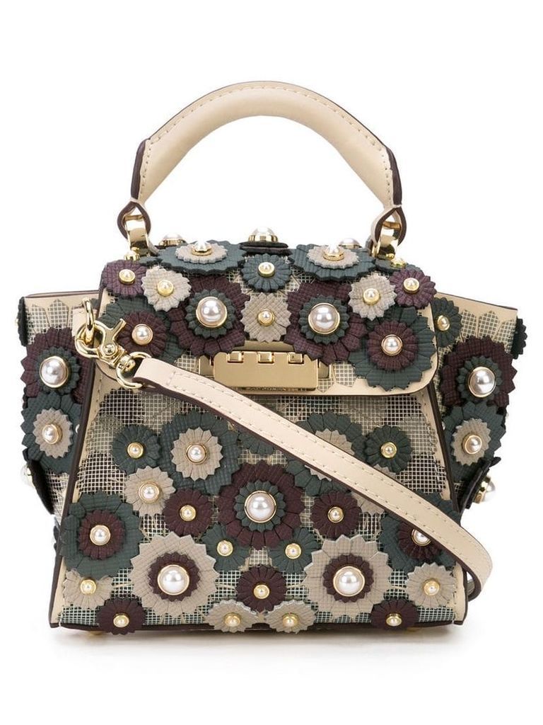 Zac Zac Posen Eartha pearl-embellished mini bag - Multicolour