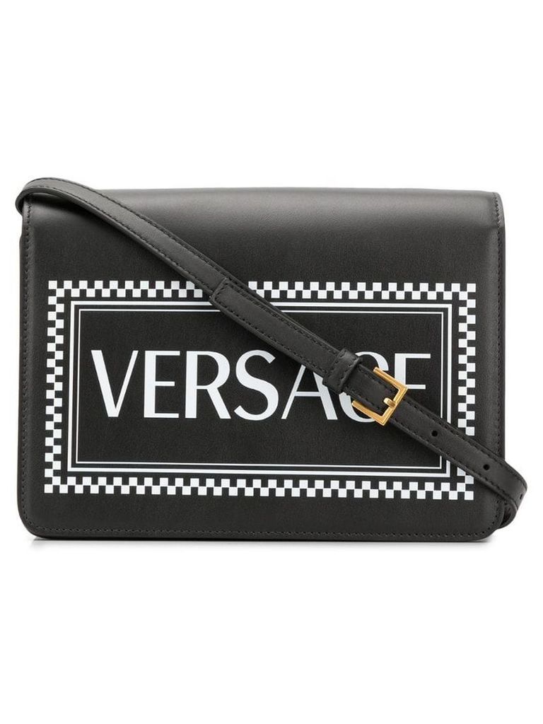 Versace 90s Vintage Logo shoulder bag - Black