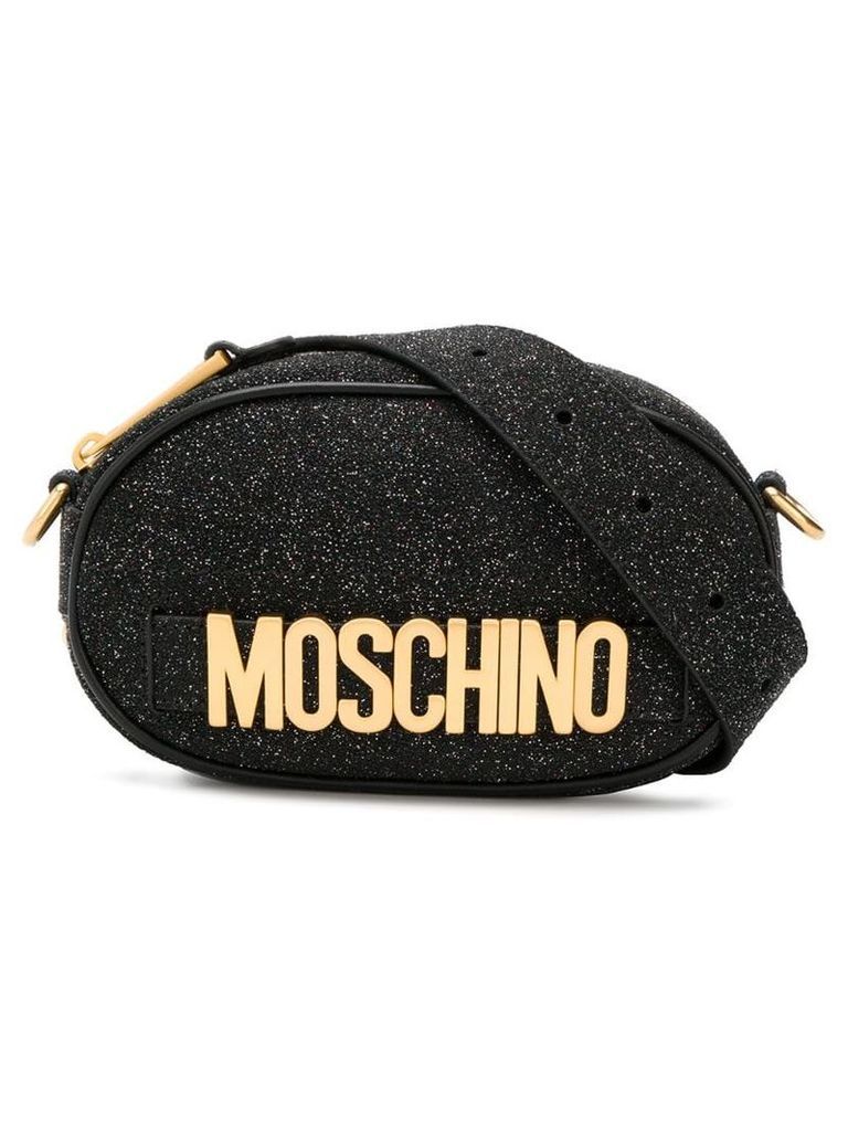 Moschino glitter belt bag - Black
