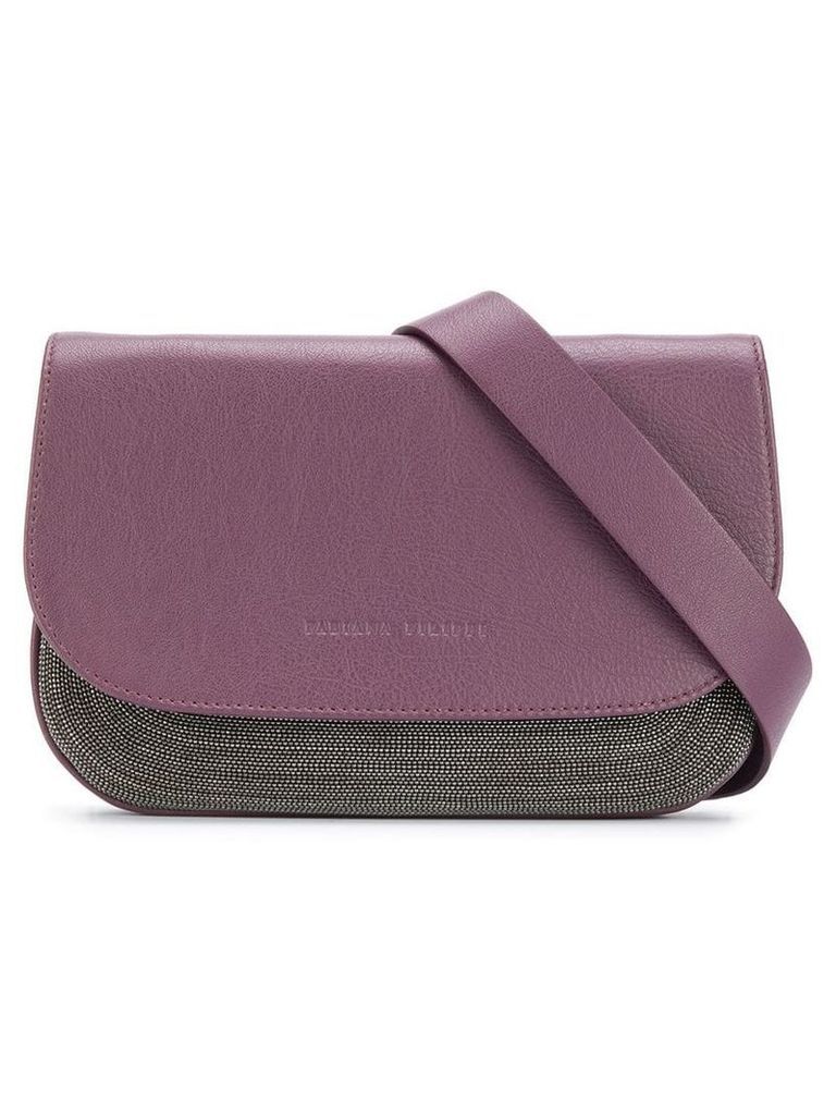 Fabiana Filippi foldover top mini bag - Purple