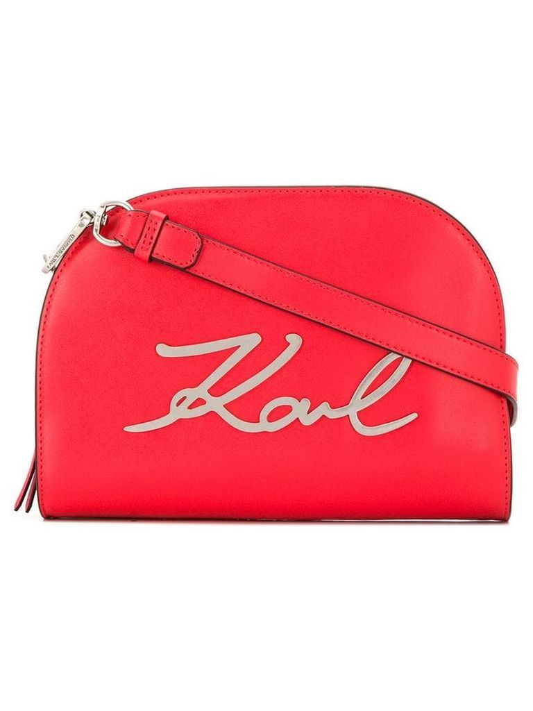 Karl Lagerfeld K/Signature big crossbody bag - Red