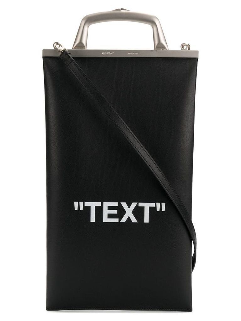 Off-White Text Market tote bag - Black