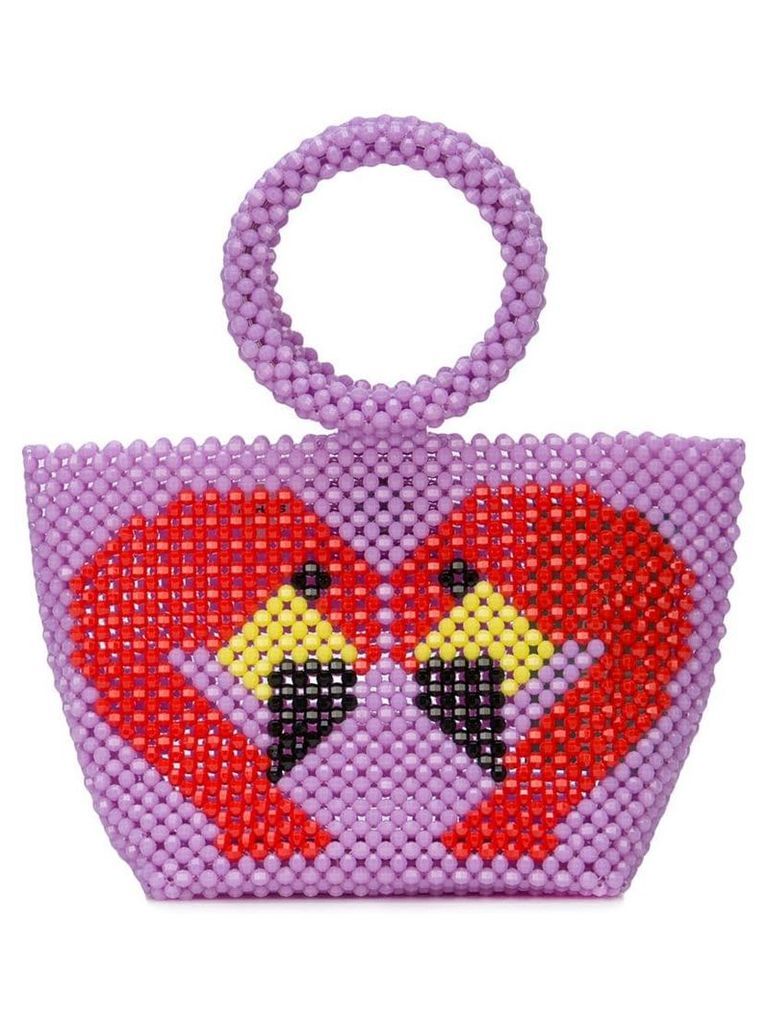 Delduca swan mini bag - Purple