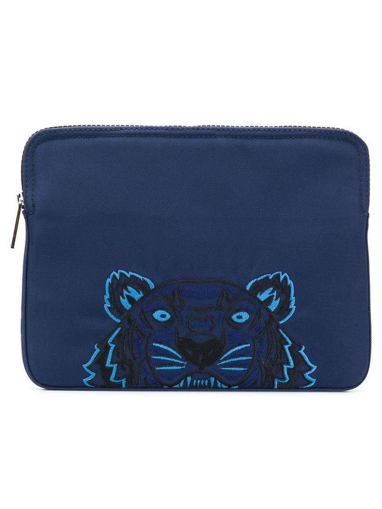 Kenzo Tiger laptop bag - Blue