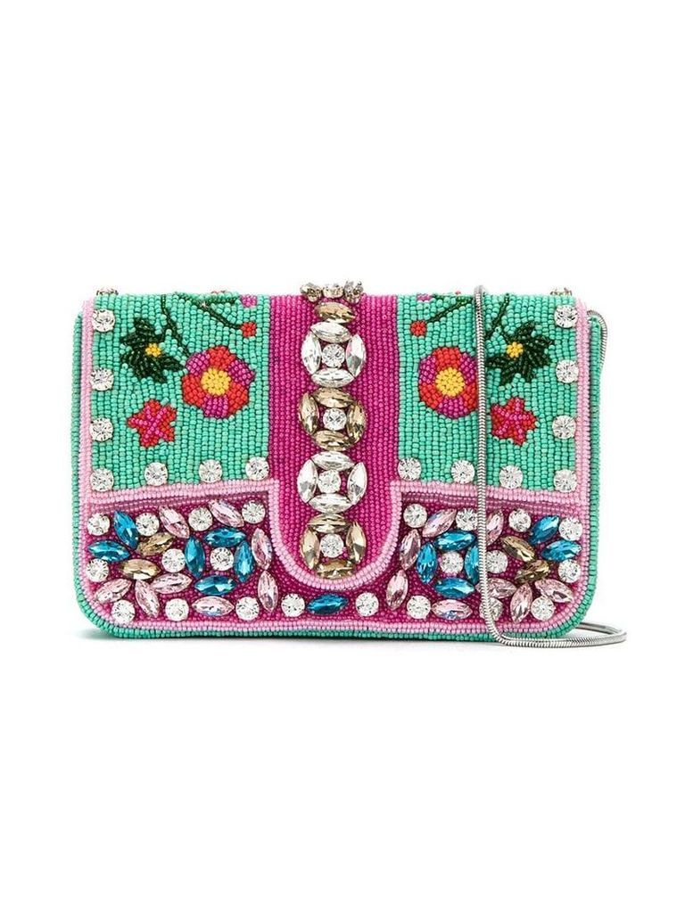 Isla embroidered shoulder bag - Multicolour