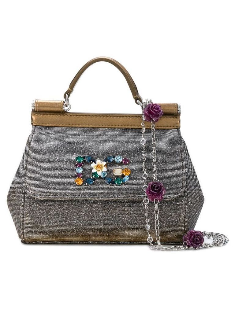 Dolce & Gabbana mini Sicily shoulder bag - Metallic