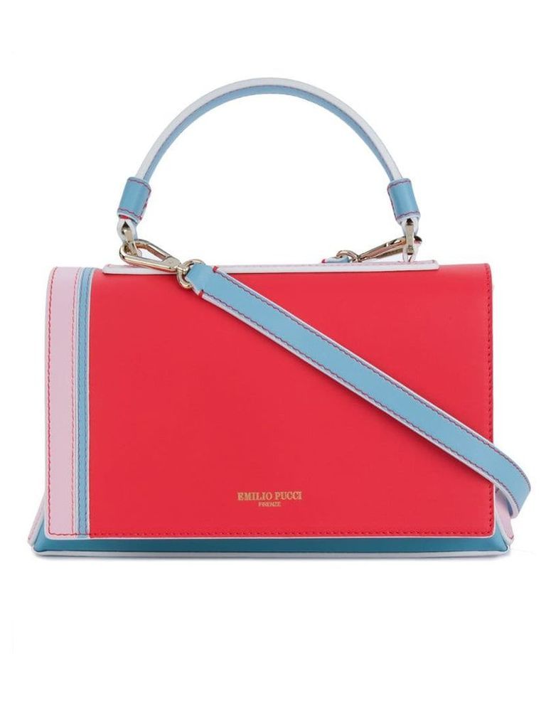 Emilio Pucci colour block shoulder bag - Multicolour