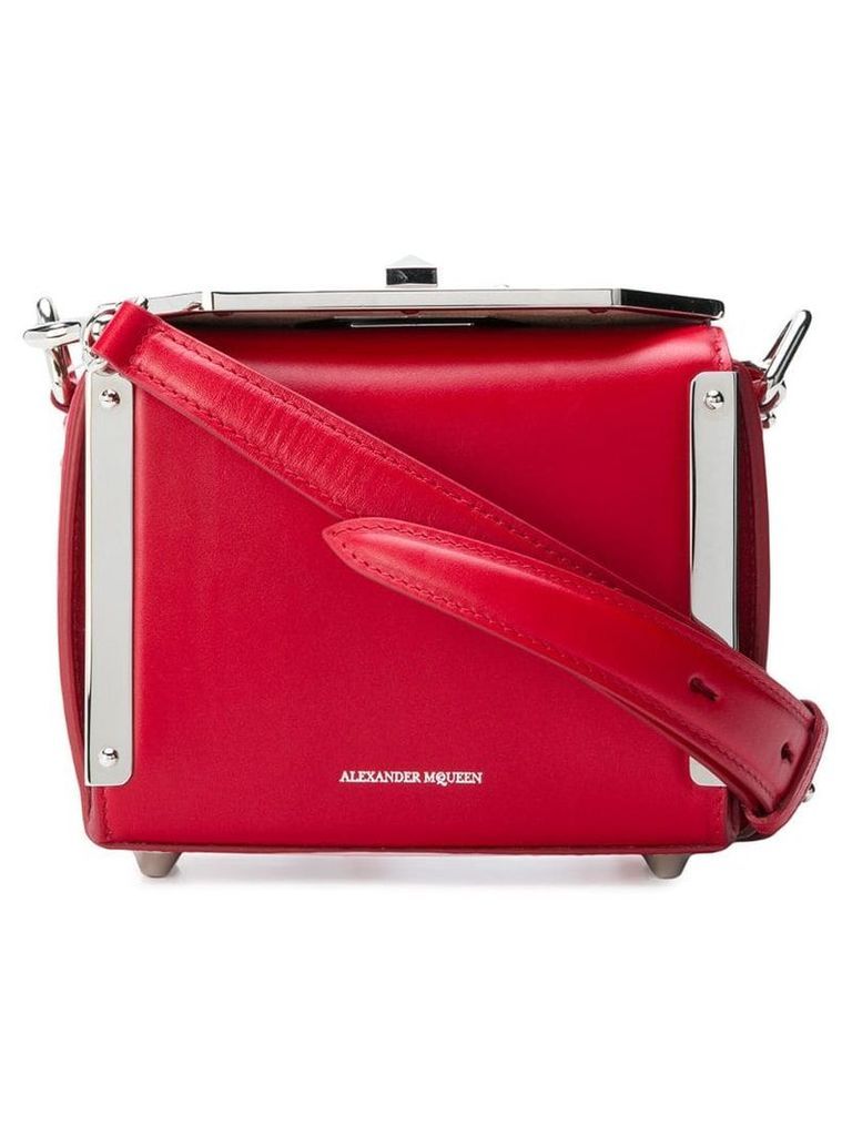 Alexander McQueen nano Box Bag - Red