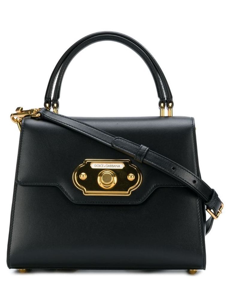 Dolce & Gabbana calfskin Welcome shoulder bag - Black