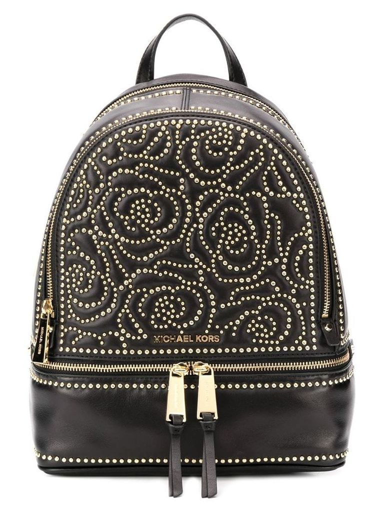 Michael Kors floral studded backpack - Black