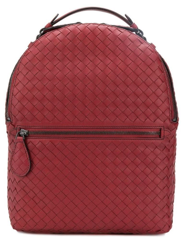 Bottega Veneta intrecciato backpack - Red