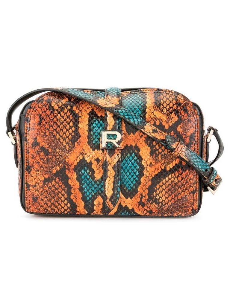 Rochas snakeskin-effect mini bag - Orange