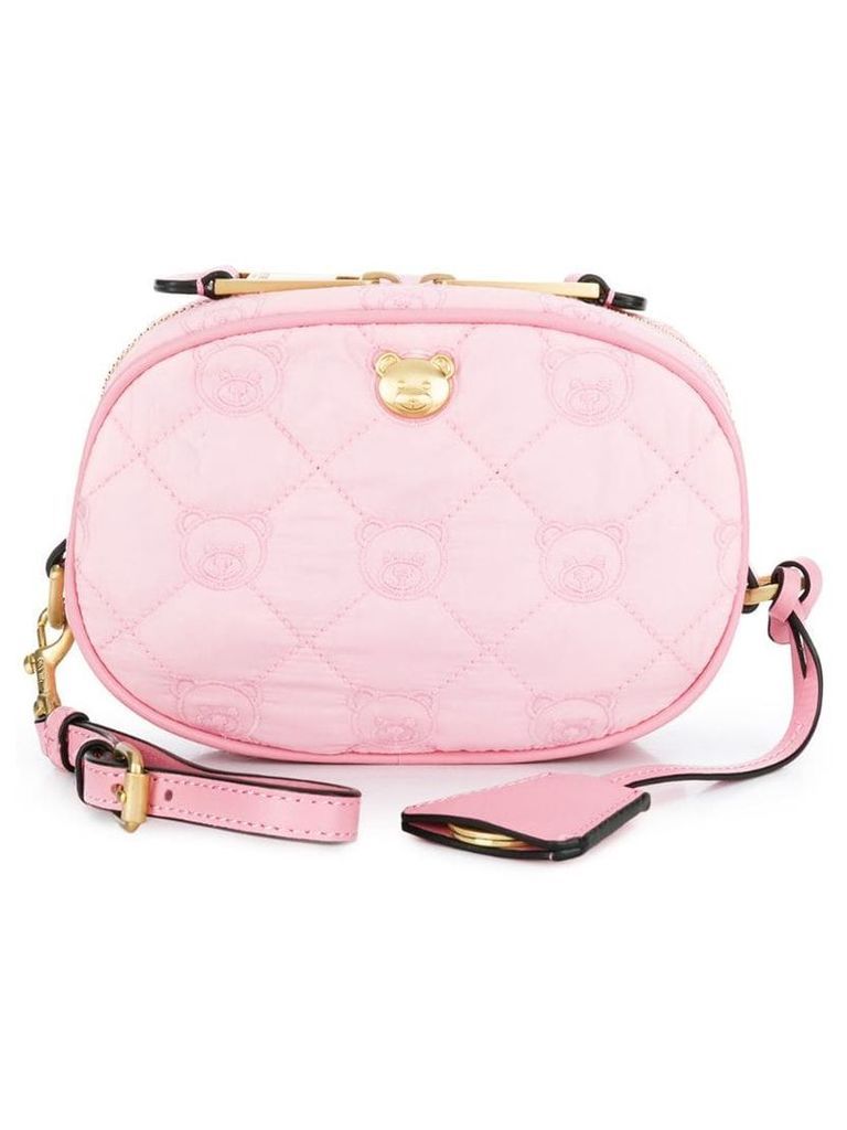 Moschino teddy quilted belt bag - Pink